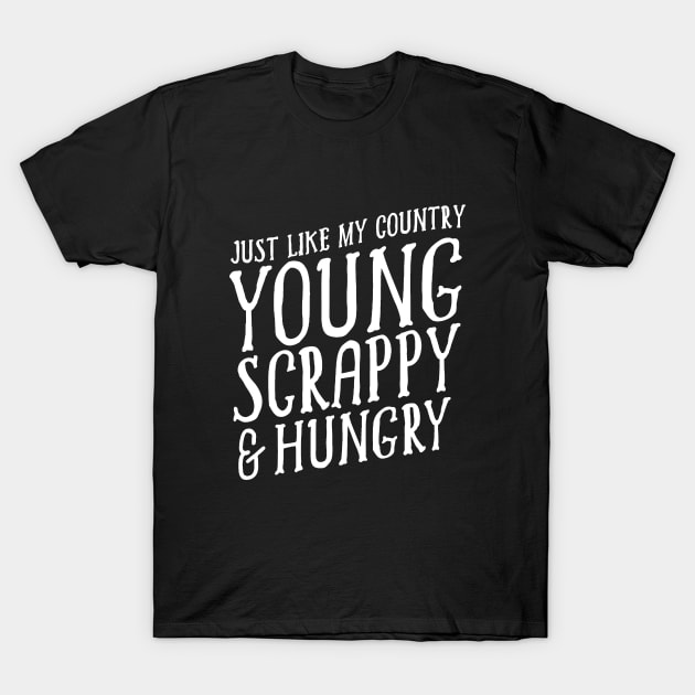 young scrappy and hungry T-Shirt by devionstd